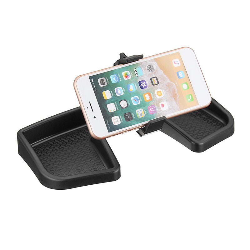 Universal 360 Degree Rotation Dashboard Phone Holder Stand with Storage Box