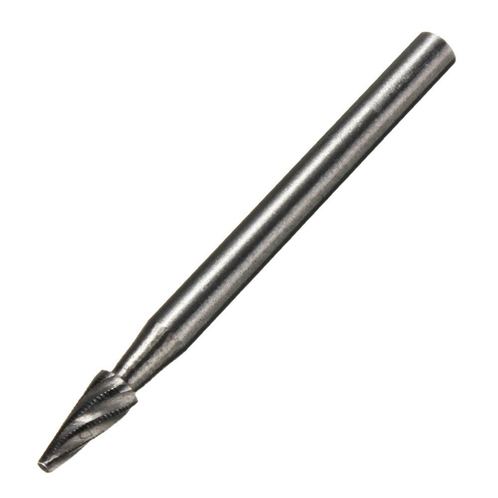 10pcs 1/8 Inch Shank Milling Rotary File Burrs Set Wood Carving Rasps Router Bits Grinding Head