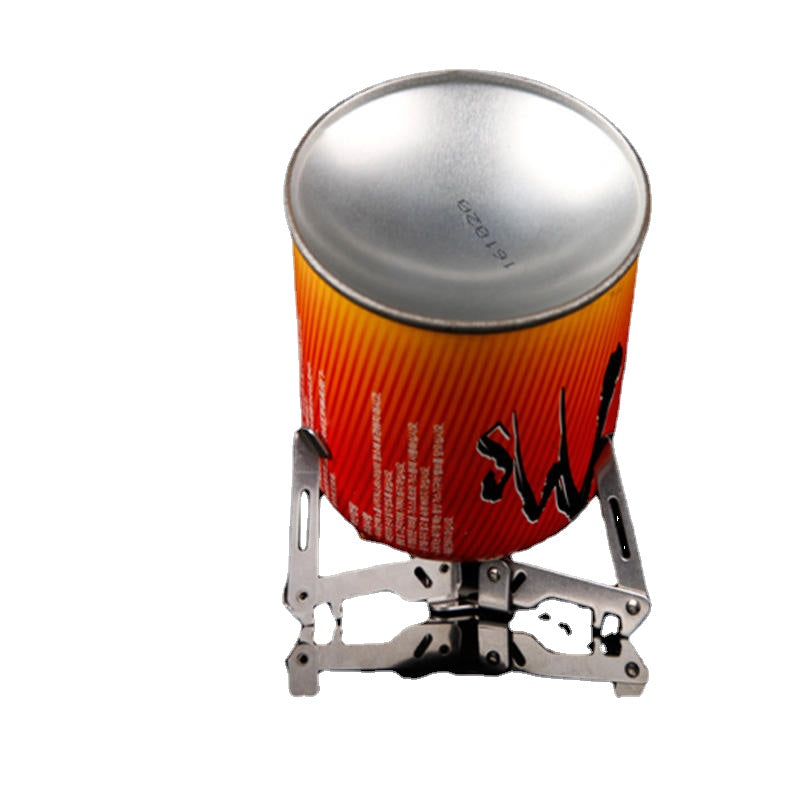 Gas Tank Holder Outdoor Camping Tank Bracket Stainless Steel Folding Stand Cooking Gas Bottle Tripod