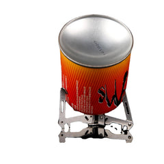 Gas Tank Holder Outdoor Camping Tank Bracket Stainless Steel Folding Stand Cooking Gas Bottle Tripod