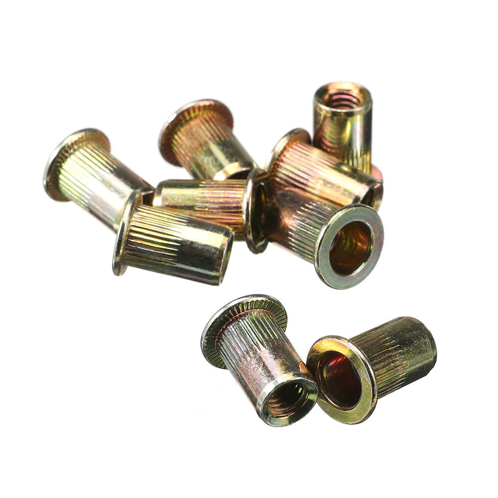300Pcs Mixed Steel Rivet Nut Rivnuts Blindnuts Nutserts M3-12mm Nut Insert Rivet Assortment Kits