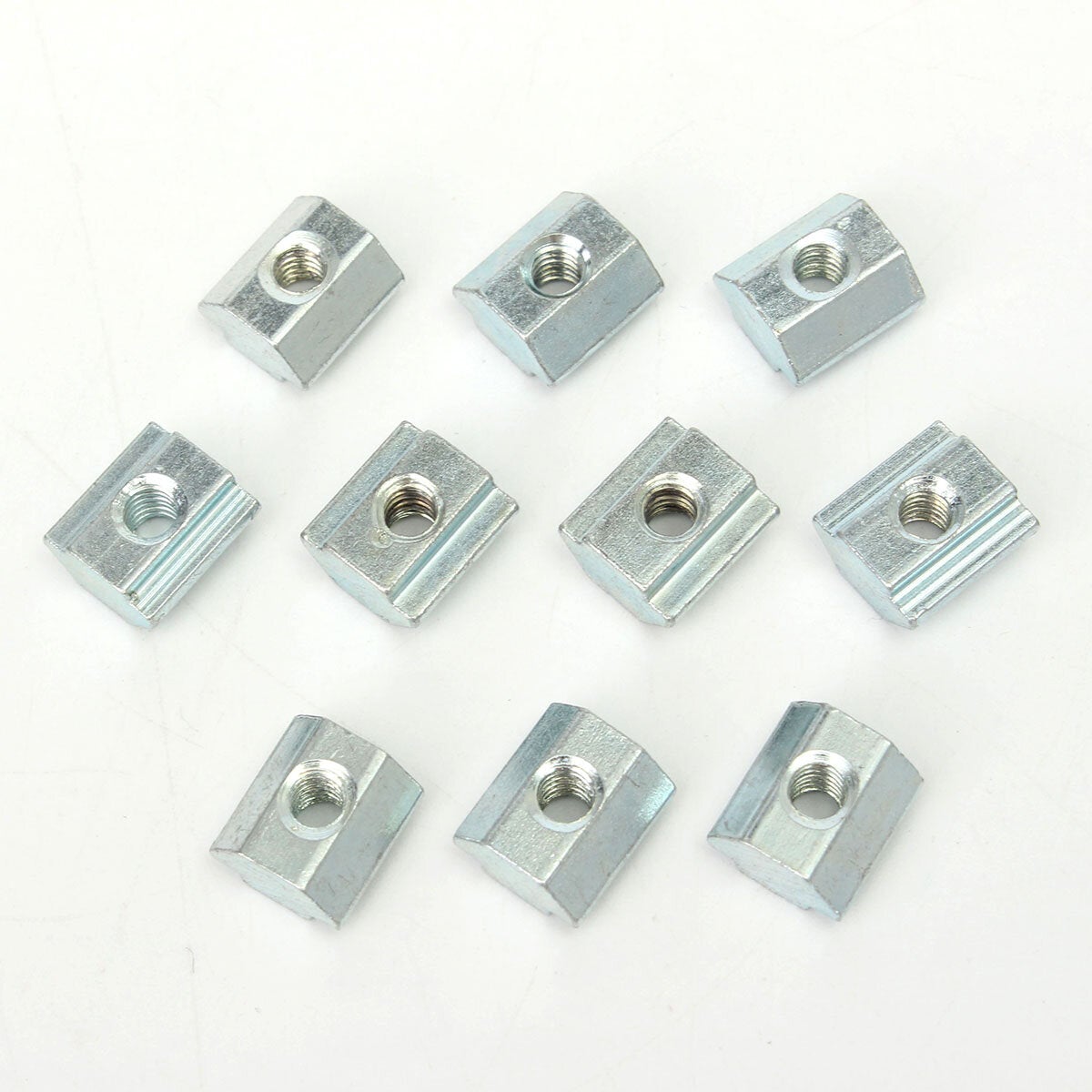 50pcs T Sliding Nut Block for 2020 Aluminum Profile Zinc Coated Plate Aluminum Accessories