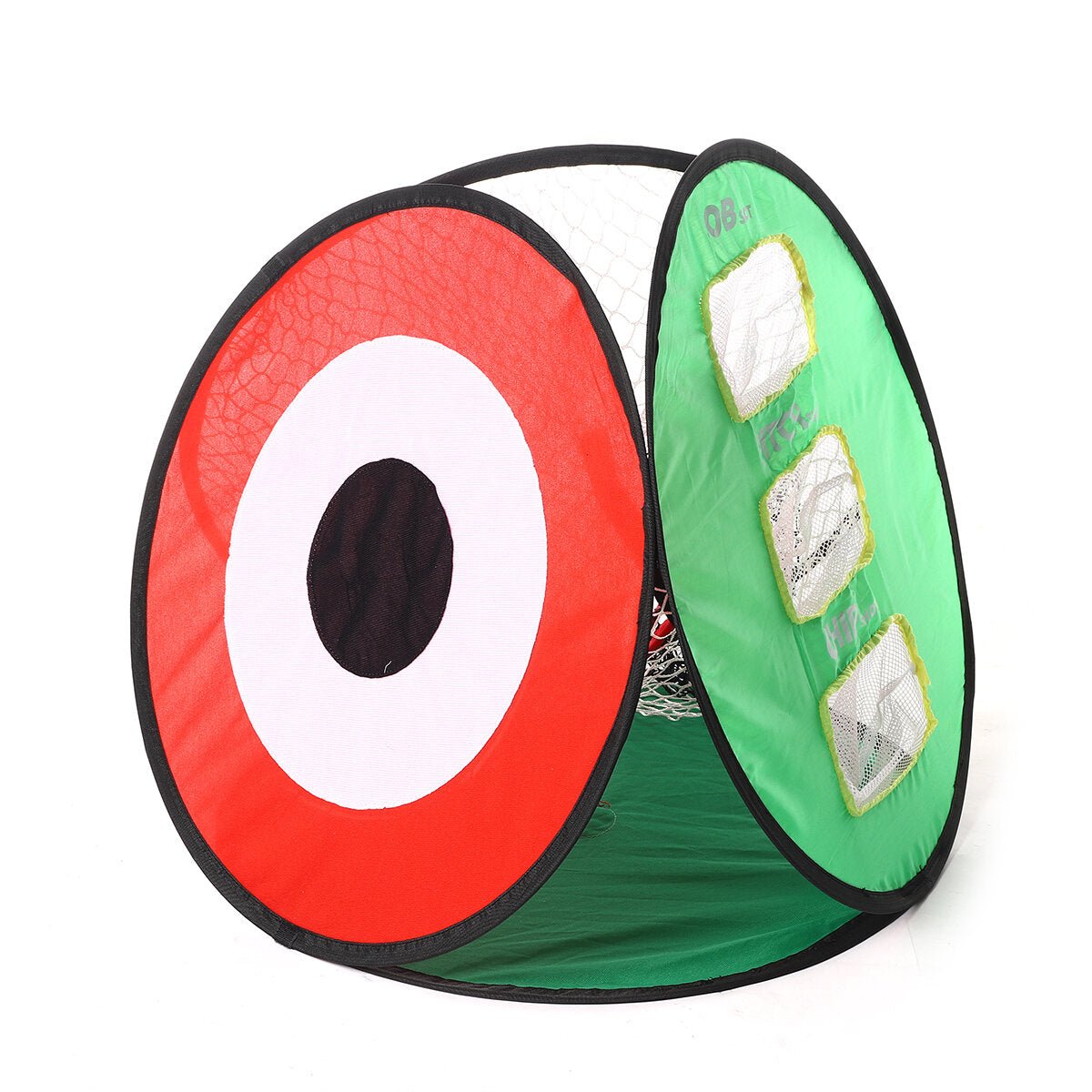 3-in-1 Golf Chipping Net Practice Driving Mat Indoor Outdoor Backyard Portable Ball Retriever Golf Training Aids