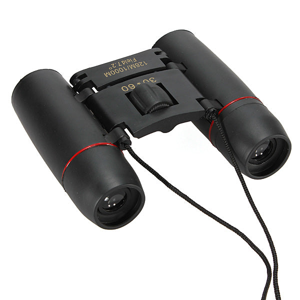 30x60 Folding Binocular HD Red Coated Film Lens Telescope 