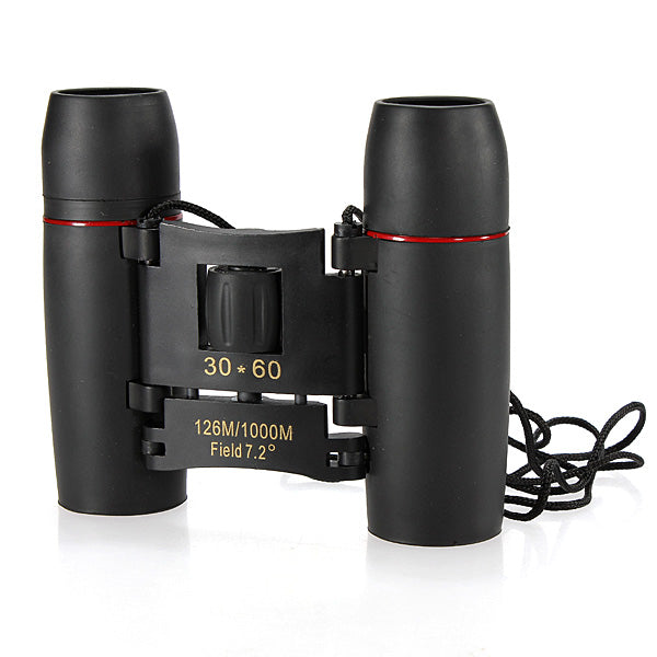 30x60 Folding Binocular HD Red Coated Film Lens Telescope 