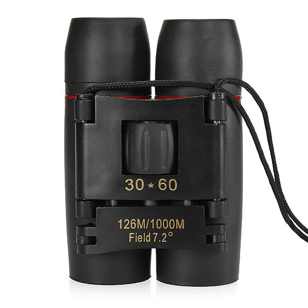 30x60 Folding Binocular HD Red Coated Film Lens Telescope 