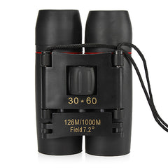 30x60 Folding Binocular HD Red Coated Film Lens Telescope 