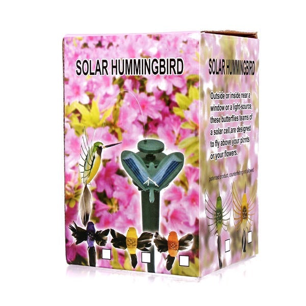 Solar Energy Toys Powered Flying Flapping Hummingbird