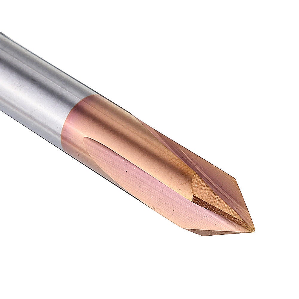 3 Flutes 90 Degree AlTiN Coating Chamfer Mill HRC55 2-8mm Tungsten Steel Milling Cutter