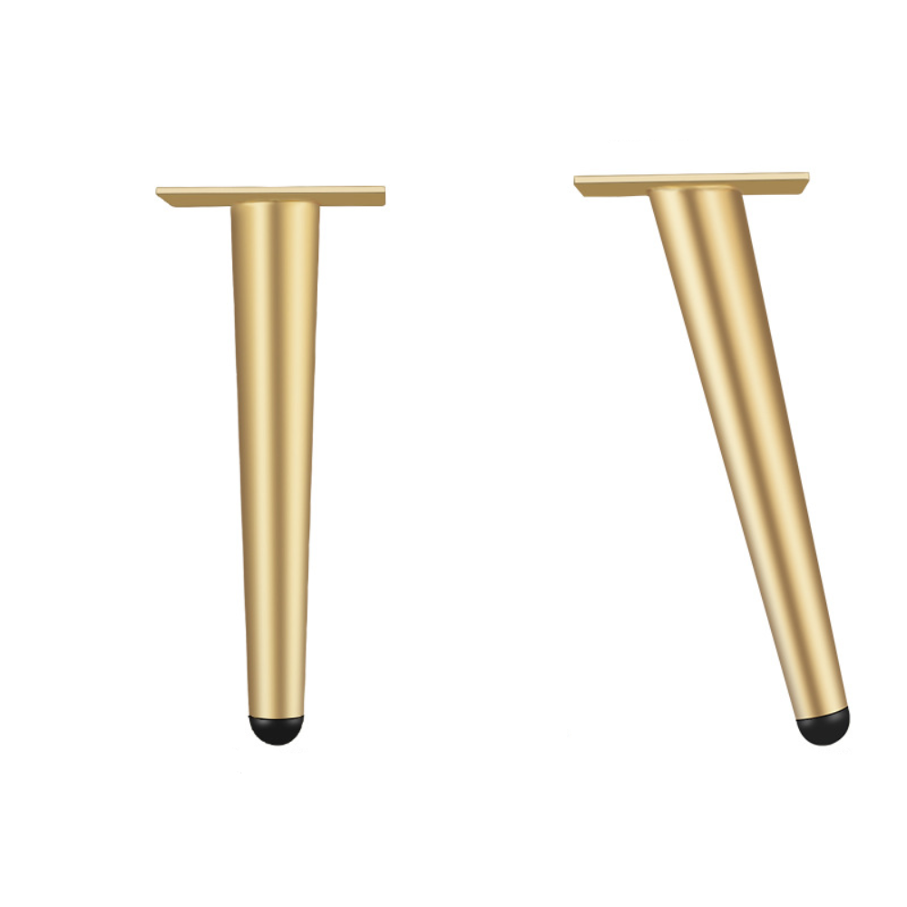 4pcs 10/15/20/25/30cm Golden Cone Furniture Leg for TV Cabinet Coffee Table Sofa Bedside Table Bathroom Cabinet