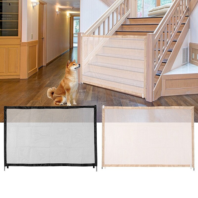 Dog Magic Gate Mesh Safety Separation Guard Folding Fences
