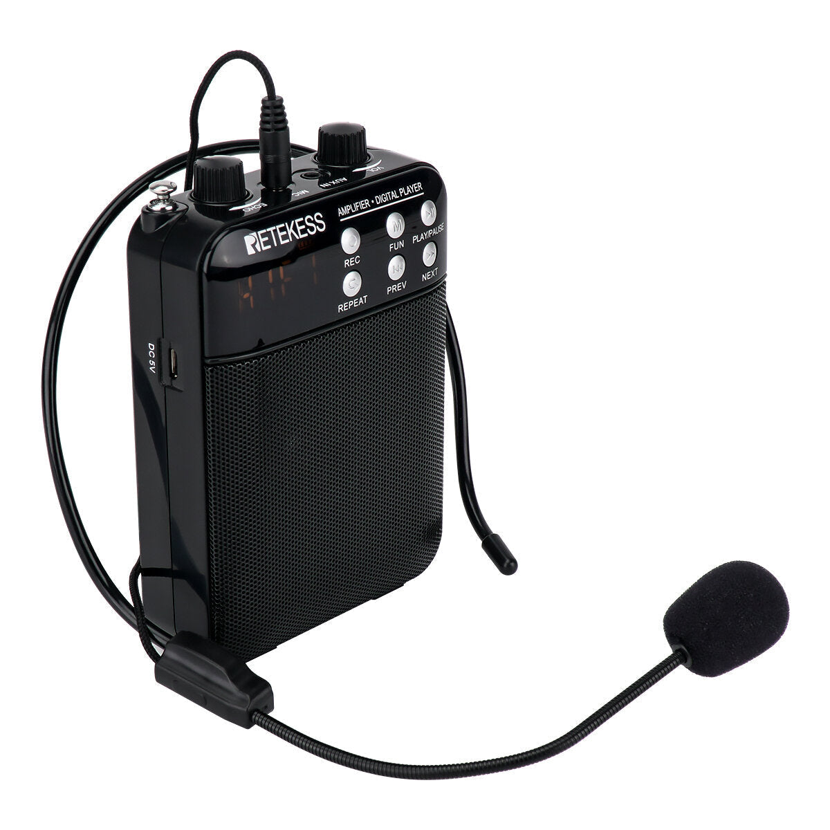 Portable 3W FM Recording Voice Amplifier Teacher Microphone Speaker With Mp3 Player Radio Recorder