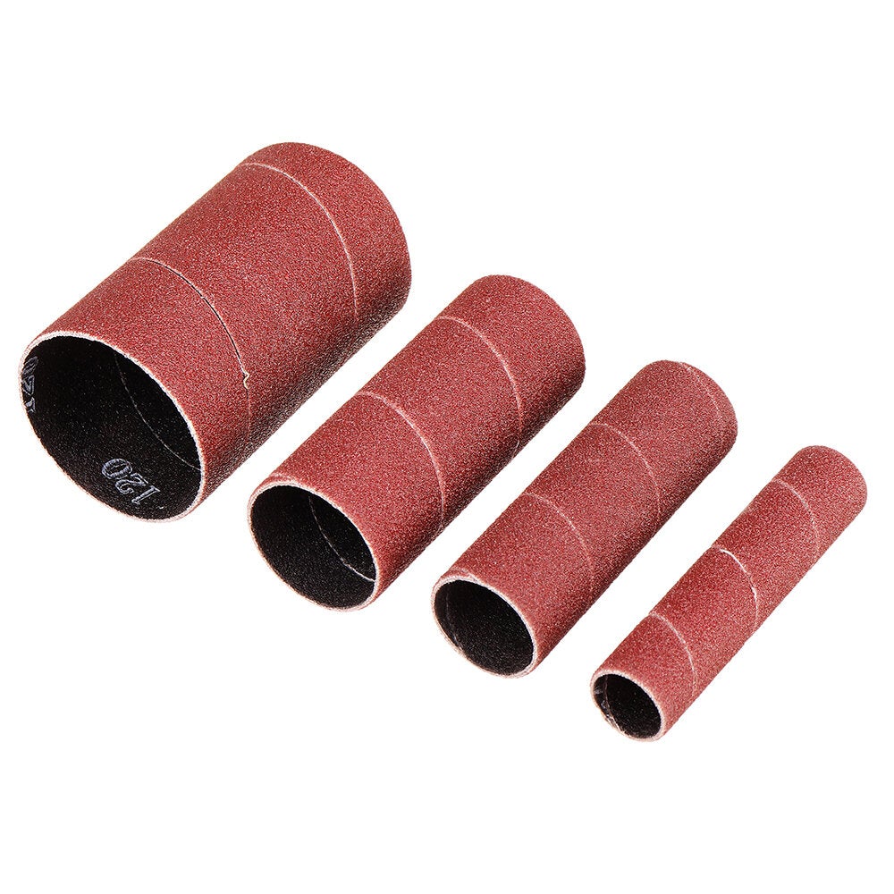 20Pcs/Set 80/120 Grit Sanding Drum Kit Drum Rubber Mandrels for Drill Press wood working Kit