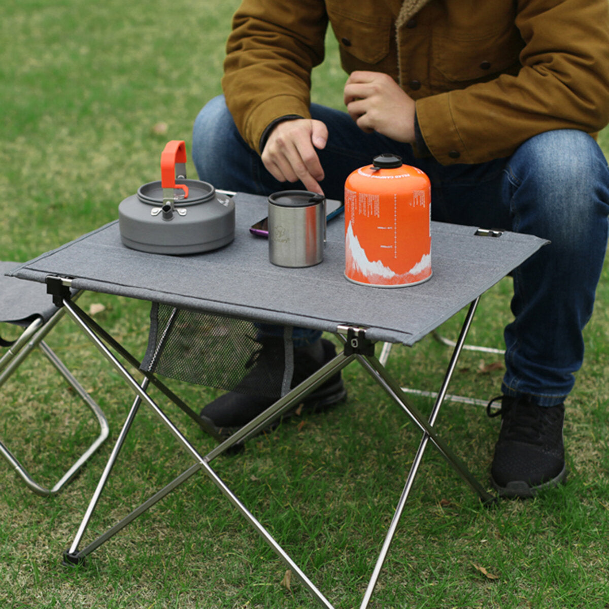 Foldable Camping Tables Aluminium Alloy Lightweight Folding Table Outdoor Furniture for Picnic Cooking BBQ Fishing