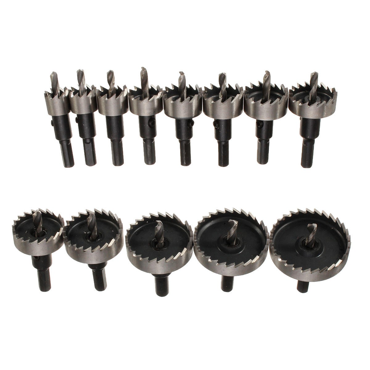 13pcs 16-53mm HSS Hole Saw Cutter 16/18/20/22/25/26/28/30/35/40/45/50/53mm Drill Bits Set