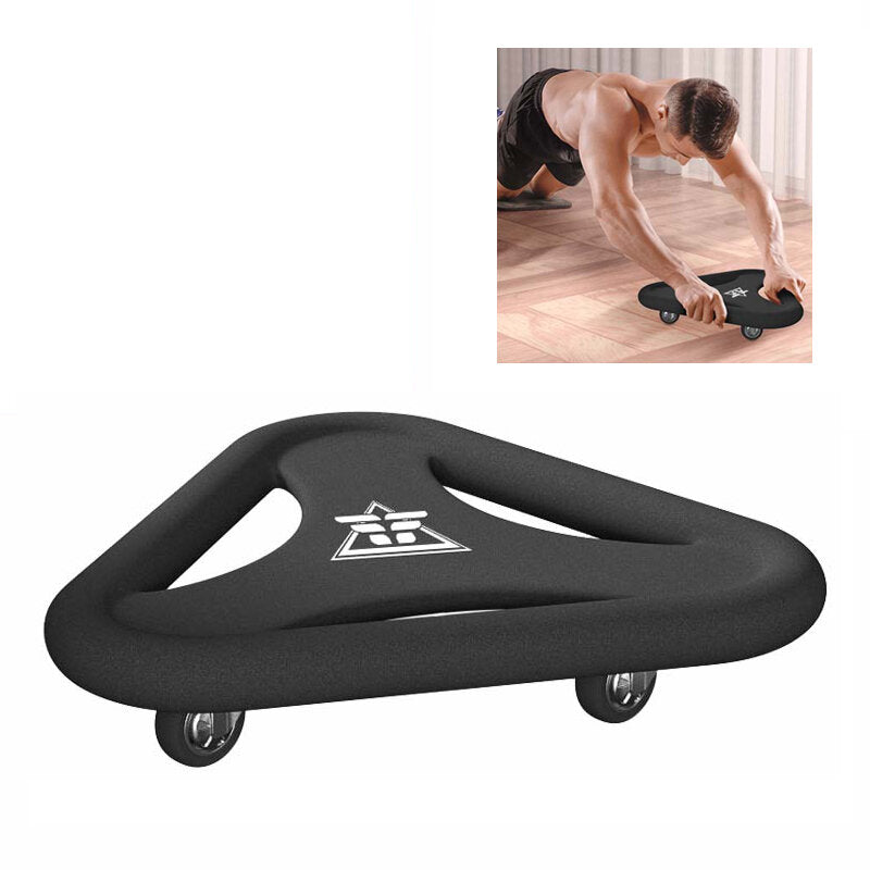 Multifunctional Triangular Abdominal Plate Fitness AB Roller Plate Silent Universal Abdominal Wheel