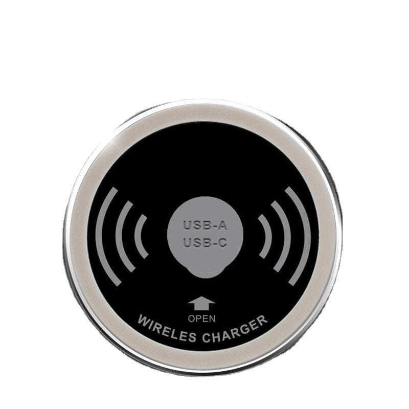 Embedded Wireless Charging Smart Socket USB Direct Charge Type-C Fast Charge Desk Phone Wireless Charger