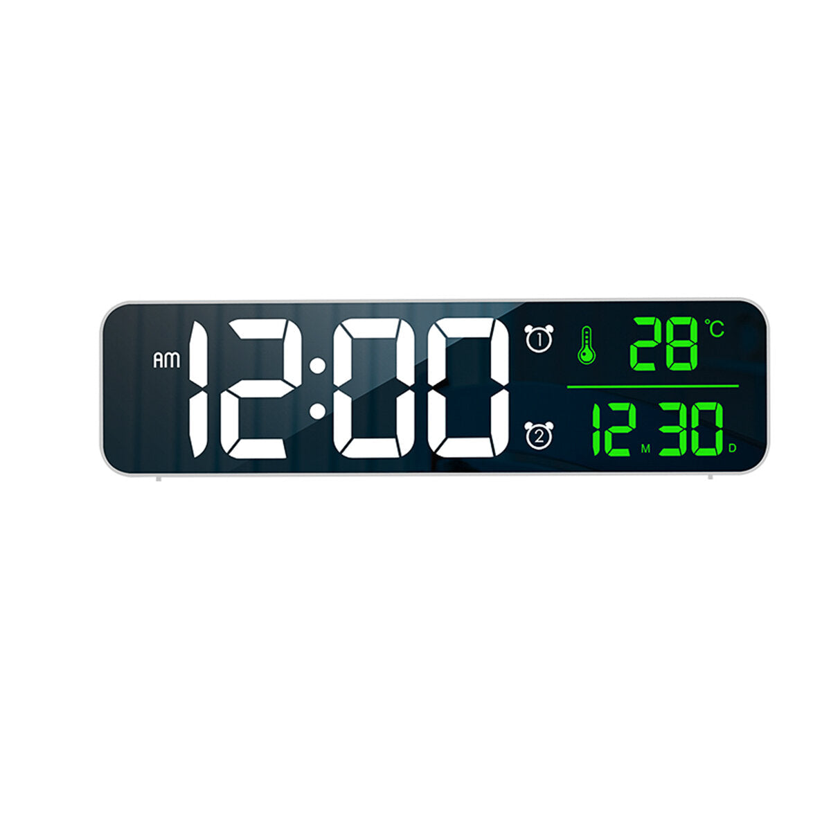 LED Digital Alarm Clock Wired Watch for Bedroom Table Digital Snooze Mirror Clock