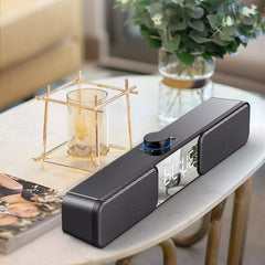 Portable bluetooh Speaker Wired Speaker LED Display Alarm Clock Bass Speaker 3.5mm AUX Desktop Speaker
