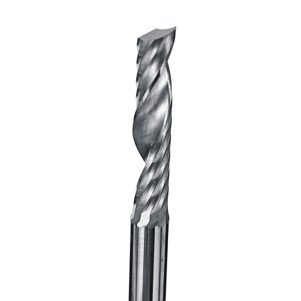10pcs 3.175mm Single Flute End Mill Cutter Carbide CNC Router Bit Milling