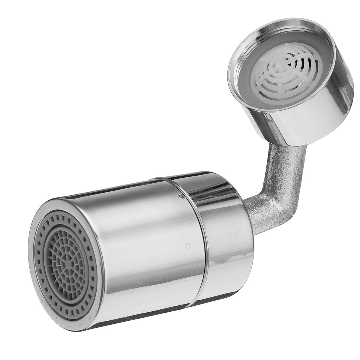 Universal Faucet Areator 360 Degree Swivel Bubbler Rotating Mesh Mouth Anti Splash Head Dual Mode Extender Water Saving Device for Bathroom Kitchen
