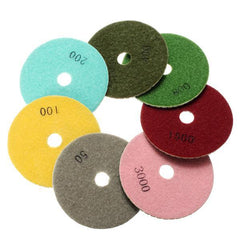 8pcs 100mm 4 Inch 50-3000 Grit Diamond Polishing Discs