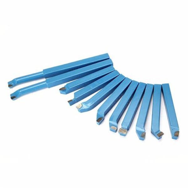 11pcs 8/10/12mm Carbide External Milling Cutting Turning Boring Tool Lathe Tool