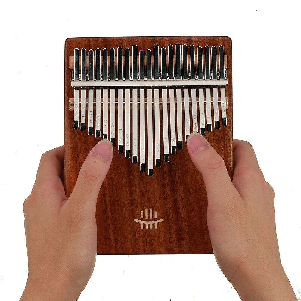 21 Keys Thumb Piano Wooden Professional Kalimba Bottom Hole Mahogany Musical Instrument for Beginner