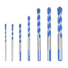 10Pcs Multi-functional Glass Drill Bit Tungsten Carbide Tip Triangle Drill Bits for Ceramic Tile Concrete Brick Metal Stainless Steel Wood