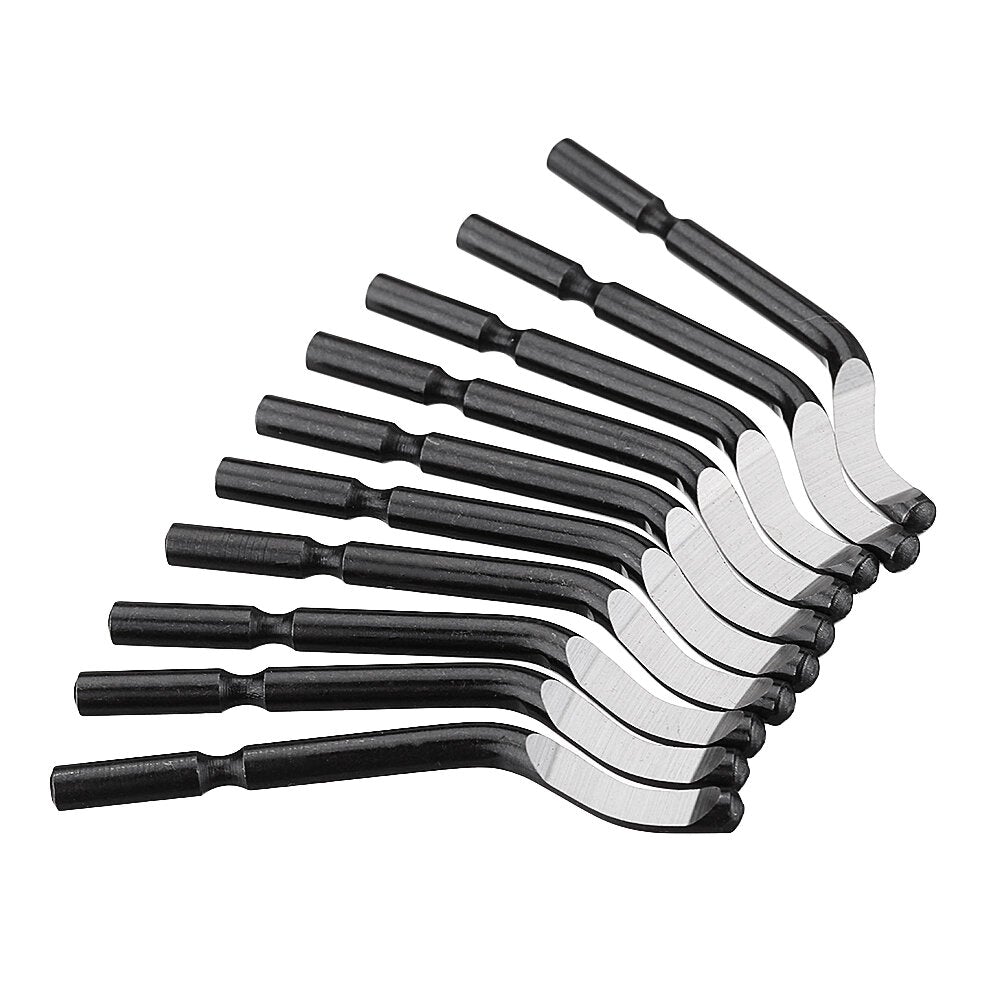 Burr Handle Scraper Deburring Tool 10pcs Deburring Trimming Blade Cutter Tools Kit