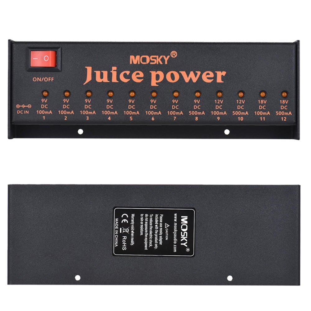 18V 12 Isolated Power Supply Connector for 9V 12V 18V Guitar Effect Pedals