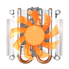 PC cooler 27mm Ultra-Thin Computer CPU Cooler 2 Heatpipes 80mm Mute Radiator Socket Intel 775 115x CPU Cooler For HTPC 1U Mini Case AIO Server