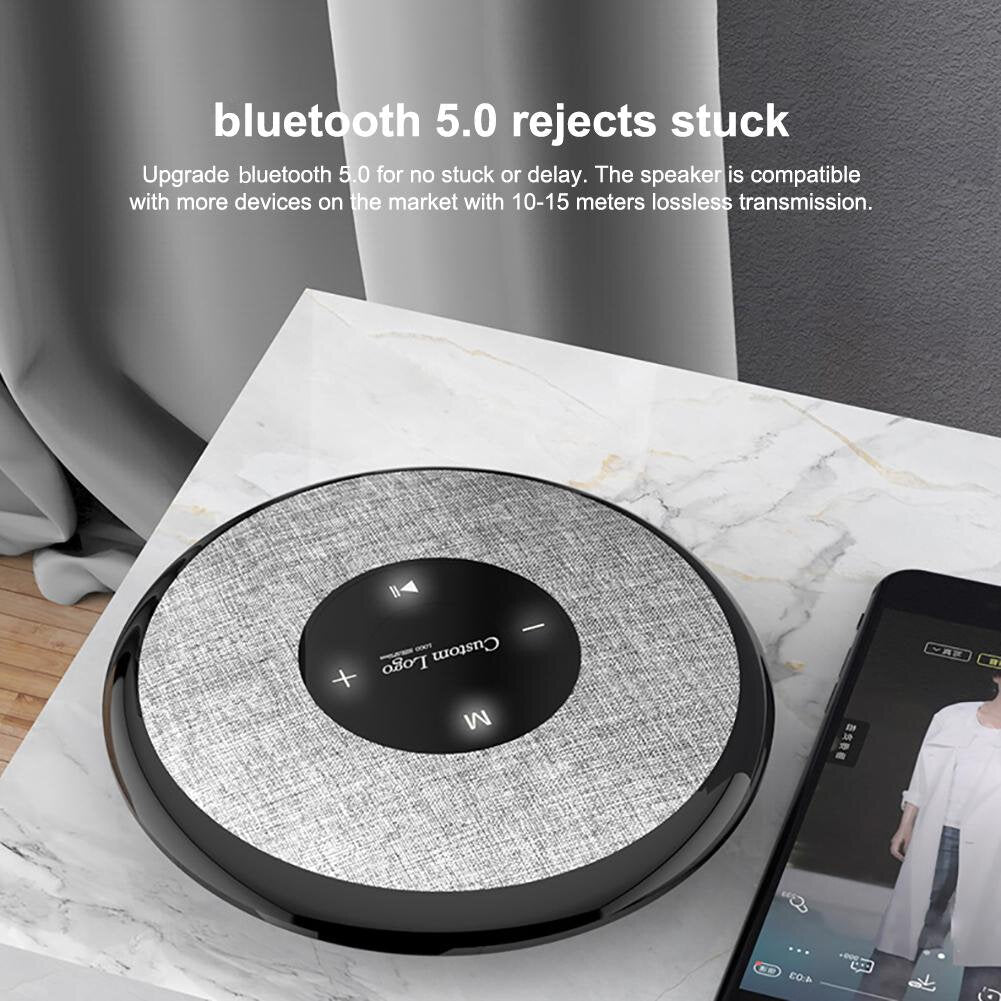 Floating Bluetooth Speaker Dual Bass IPX6 Waterproof Soundbox Mini Portable Subwoofers with Touch Buttons