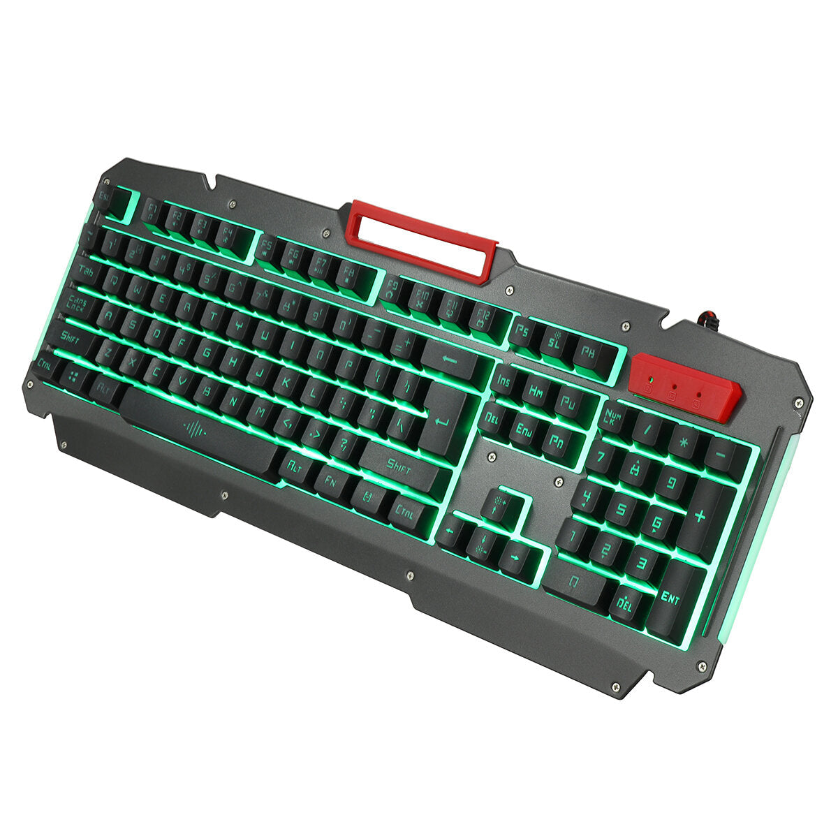 4-in-1 Set 4Pcs 104 Keys Gaming Keyboard + 1600DPI Mouse + 3.5mm Headset + Mouse Pad Combo
