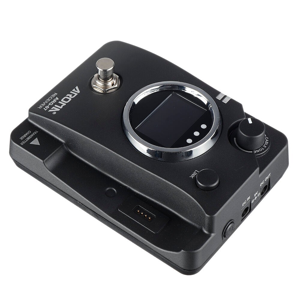 Guitar Wireless Transmission System(Transmisster & Receiver) 6.35mm Plug LCD Display 4 Channels Max. 35m Effective