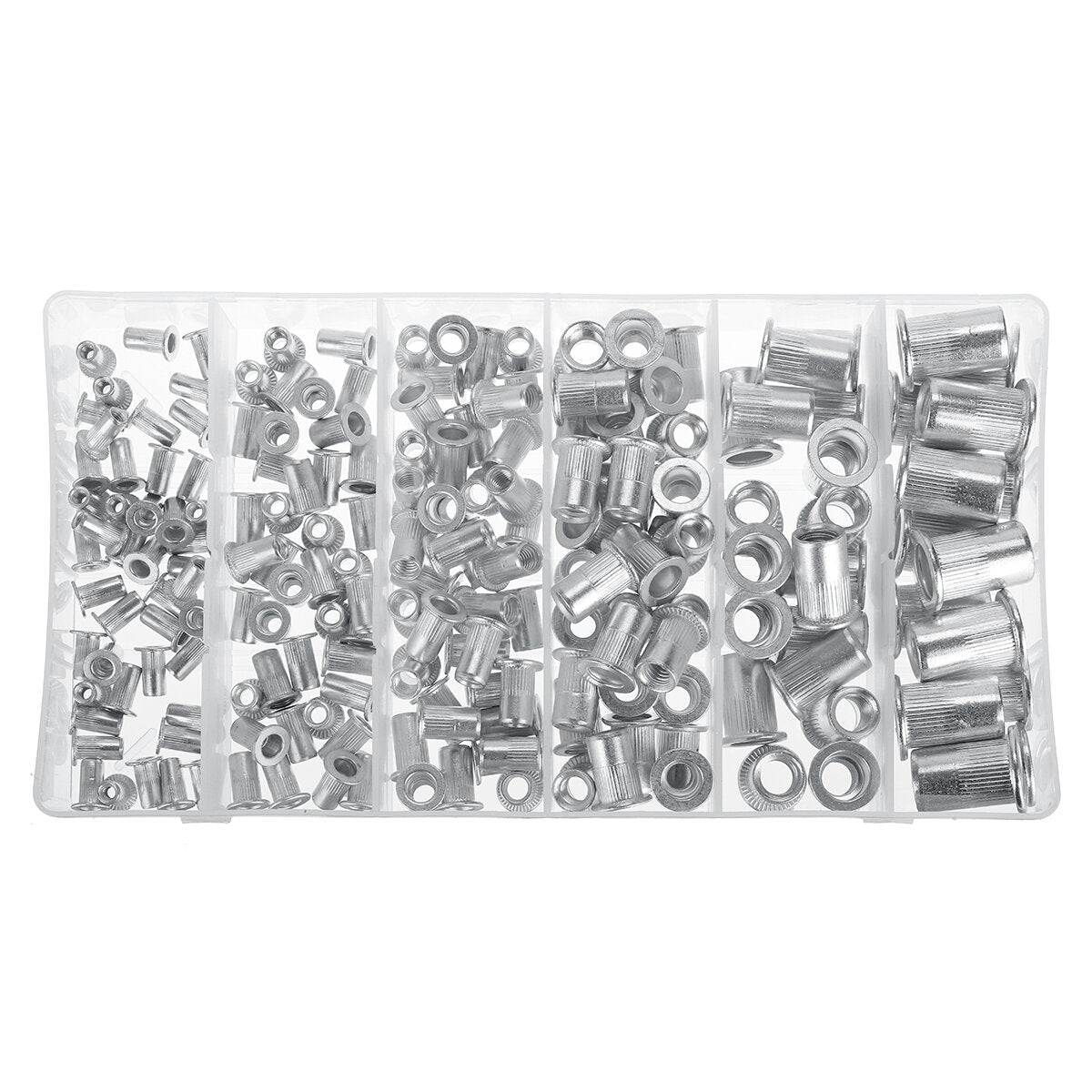 190Pcs M3-M10 Rivnut Riveter Rivet Nut Nutserts Guns Riveting Assortment Tool Kit Nutsert