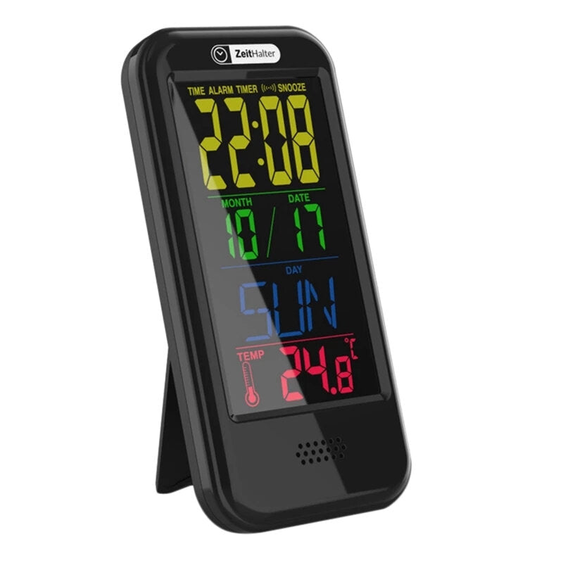 LCD Color Screen Digital Clock Electronic Alarm Clock with Countdown Temperature Clock