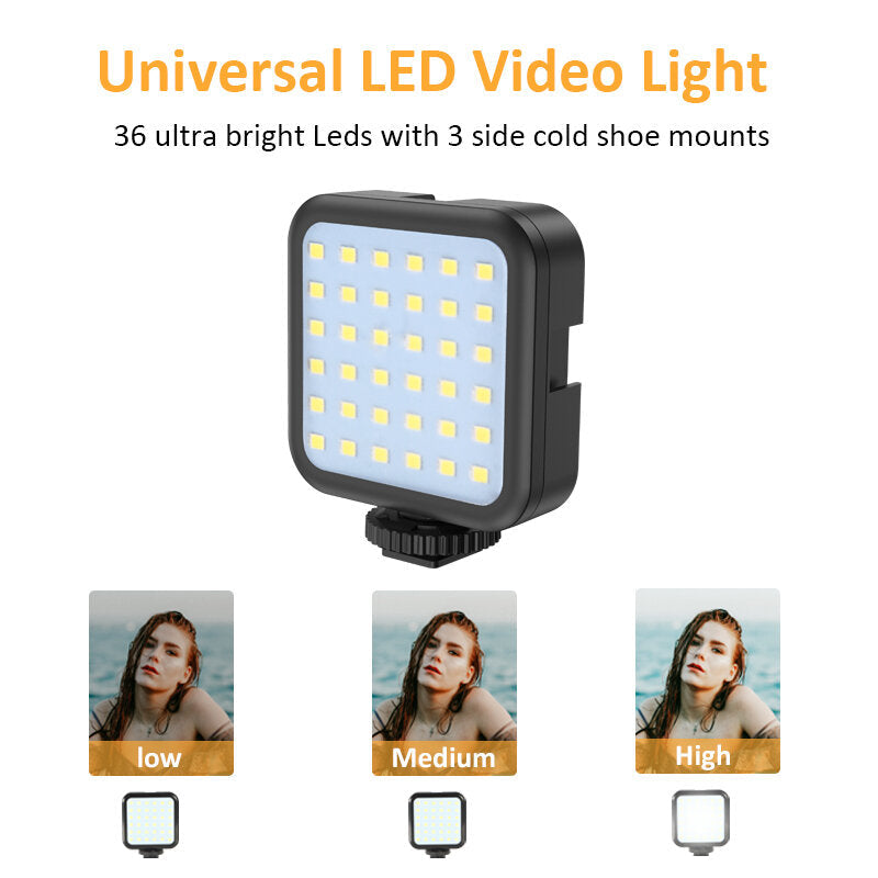 Vloggging Kits Professional Photography Set with microphone LED Fill Light Tripod Cell Phone Holder Clip for Vlogging YouTube Live Recording
