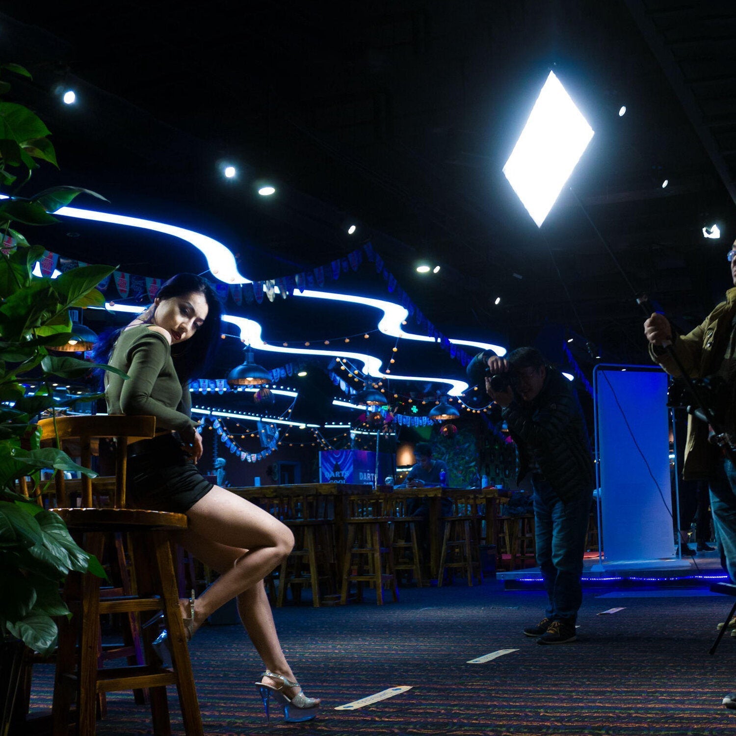 Bi-Color Flexible LED Light Protable 3200K 5500K 448pcs LEDs with 2.4G Remote Contol for Photography Shooting Interview Fill Light
