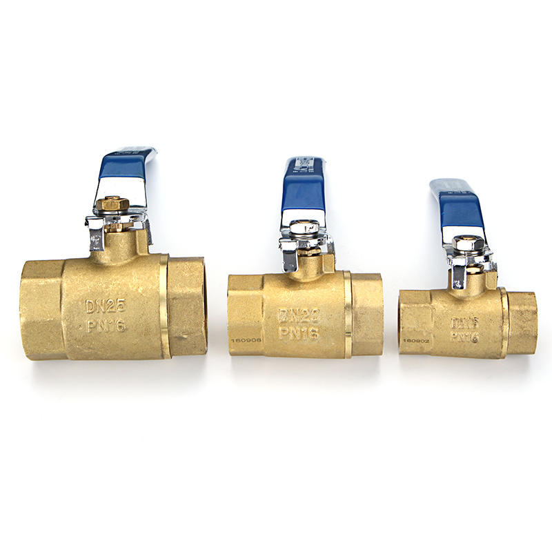 1/2" 3/4" 1" Female Brass Two Piece Full Port Thread Ball Valves with Vinyl Handle