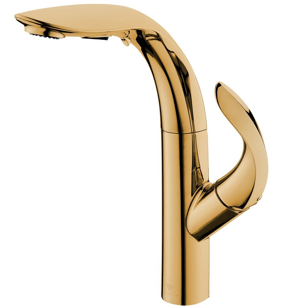 Zinc Alloy Kitchen Sink Pull Out Faucet Single Handle Double Water Modes Cold And Hot Mixer Tap cUPC NSF Certified