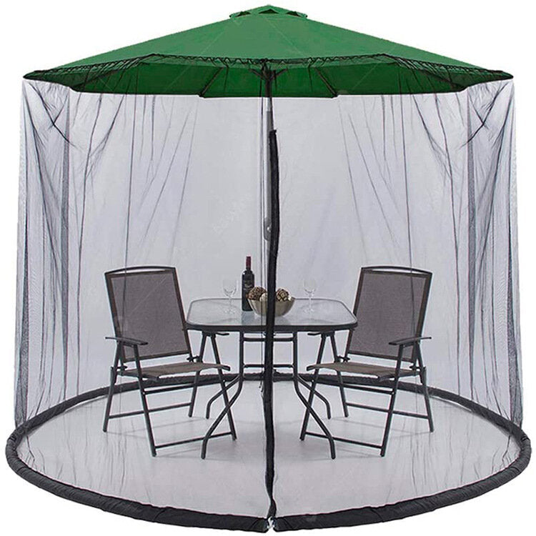 300x230cm Patio Umbrellas Mesh Net Tables Picnic Net Cover Install Anti-mosquitoes Net