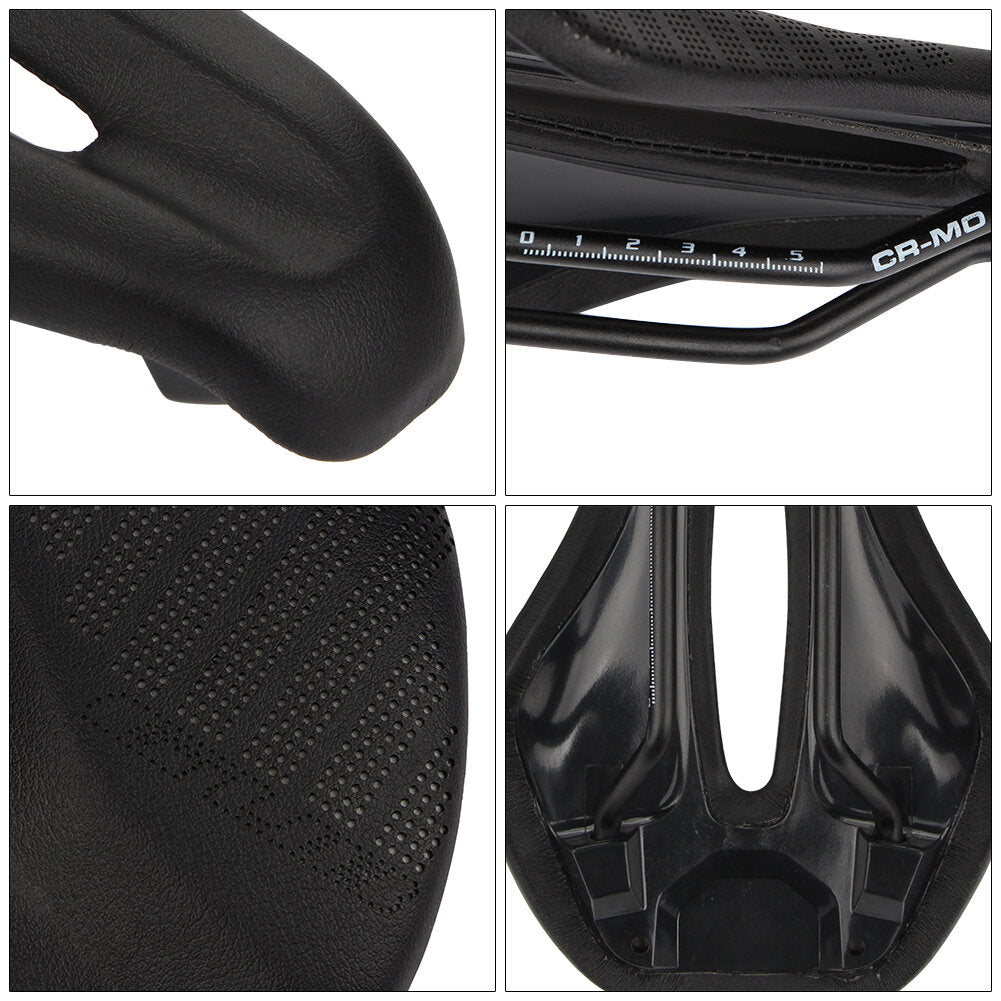 Bicycle Saddle Carbon fiber+Leather Breathable Comfort Lightweight