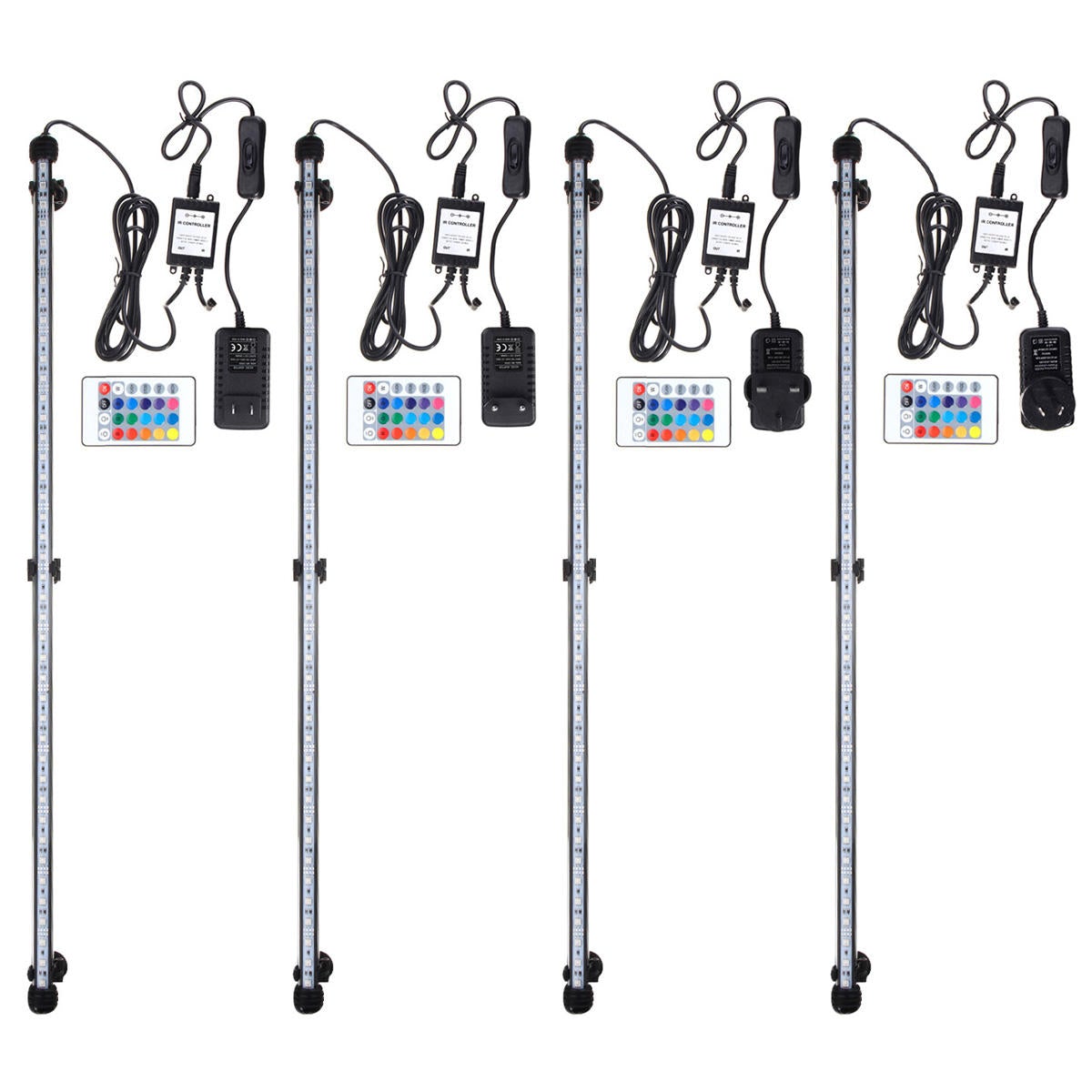 IP68 Waterproof 42PCS LED Aquarium Light RGB Remote LED Fish Tank Light Submersible