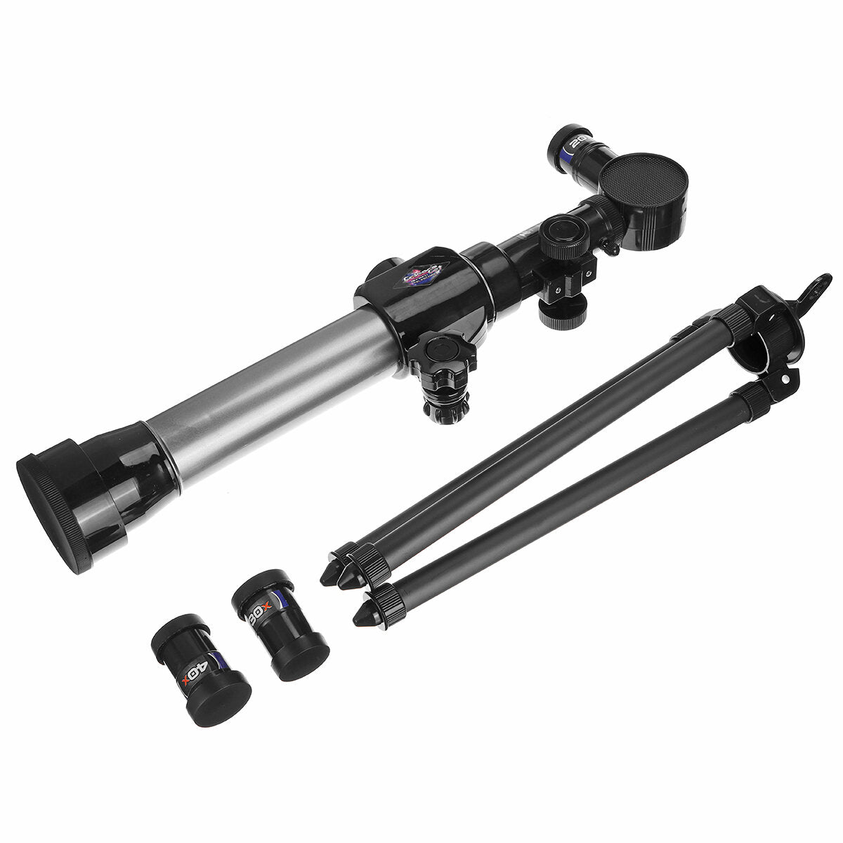 20X 30X 40X Zoom Astronomical Monocular Zoom Refractor Telescope with Tripod for Kids Toy Gift