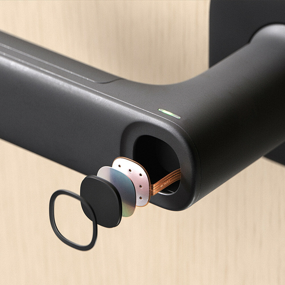 Single Tongue Simple Smart Door Lock Support Smart Life/Tuya App Electronic Split Handle Fingerprint Lock Bluetooth App