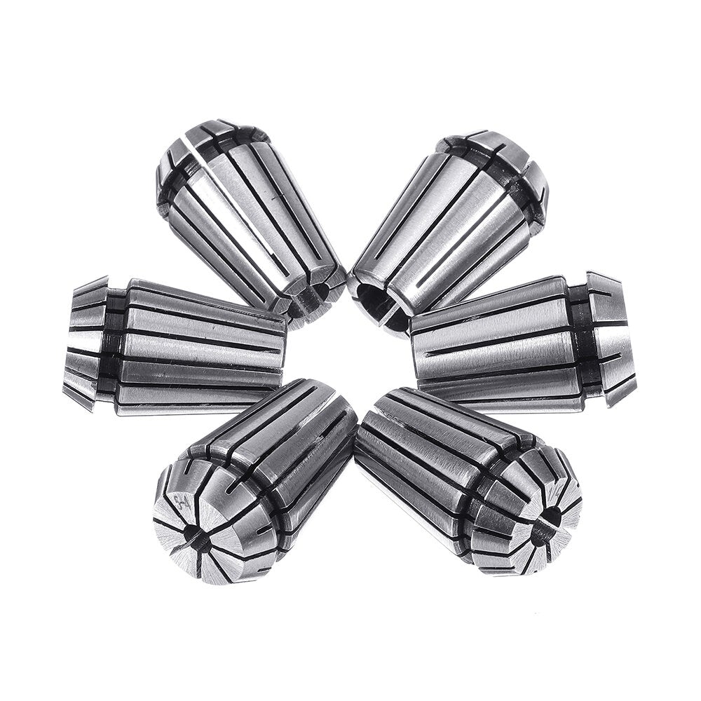 Collet Chuck Holder with 6pcs ER20 Spring Collet for CNC Milling Lathe Tool