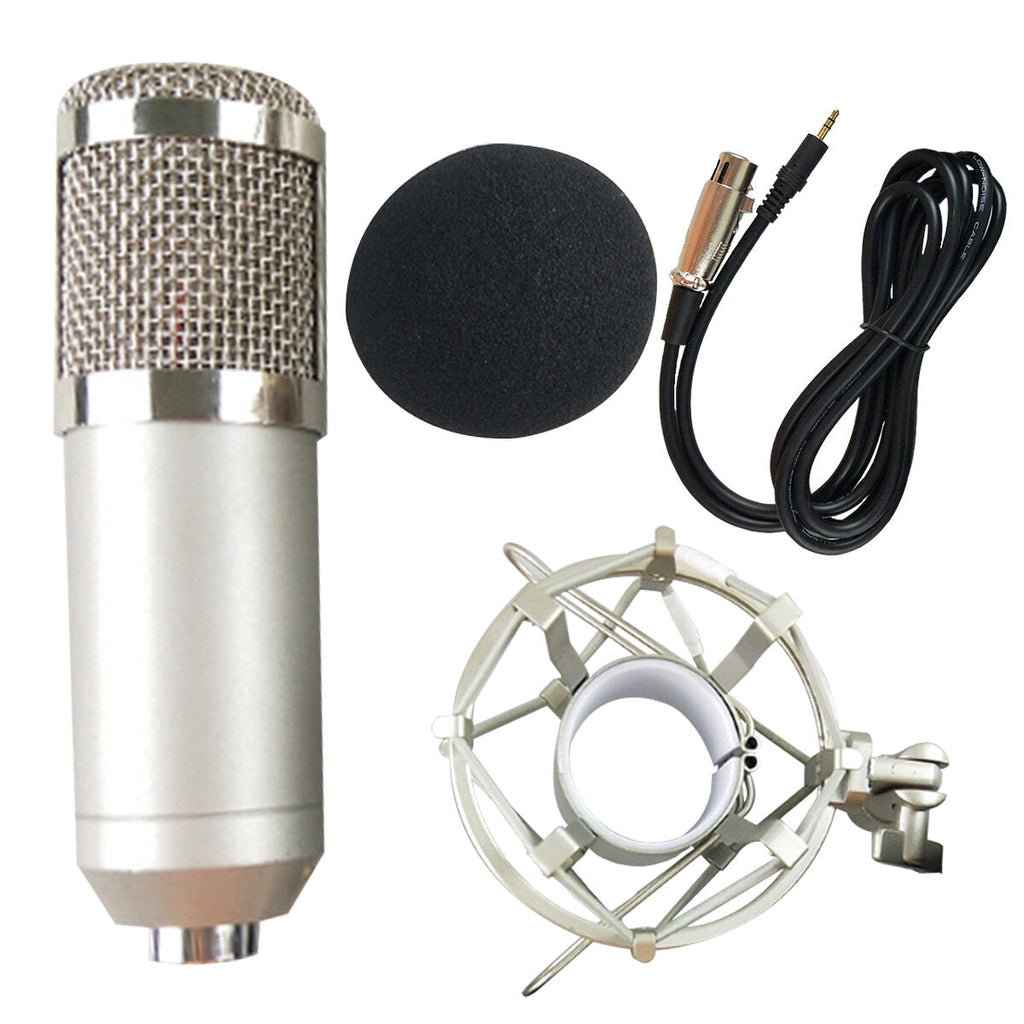 Condenser Microphone Kit Live Set Metal Shockproof Professional Recording Studio