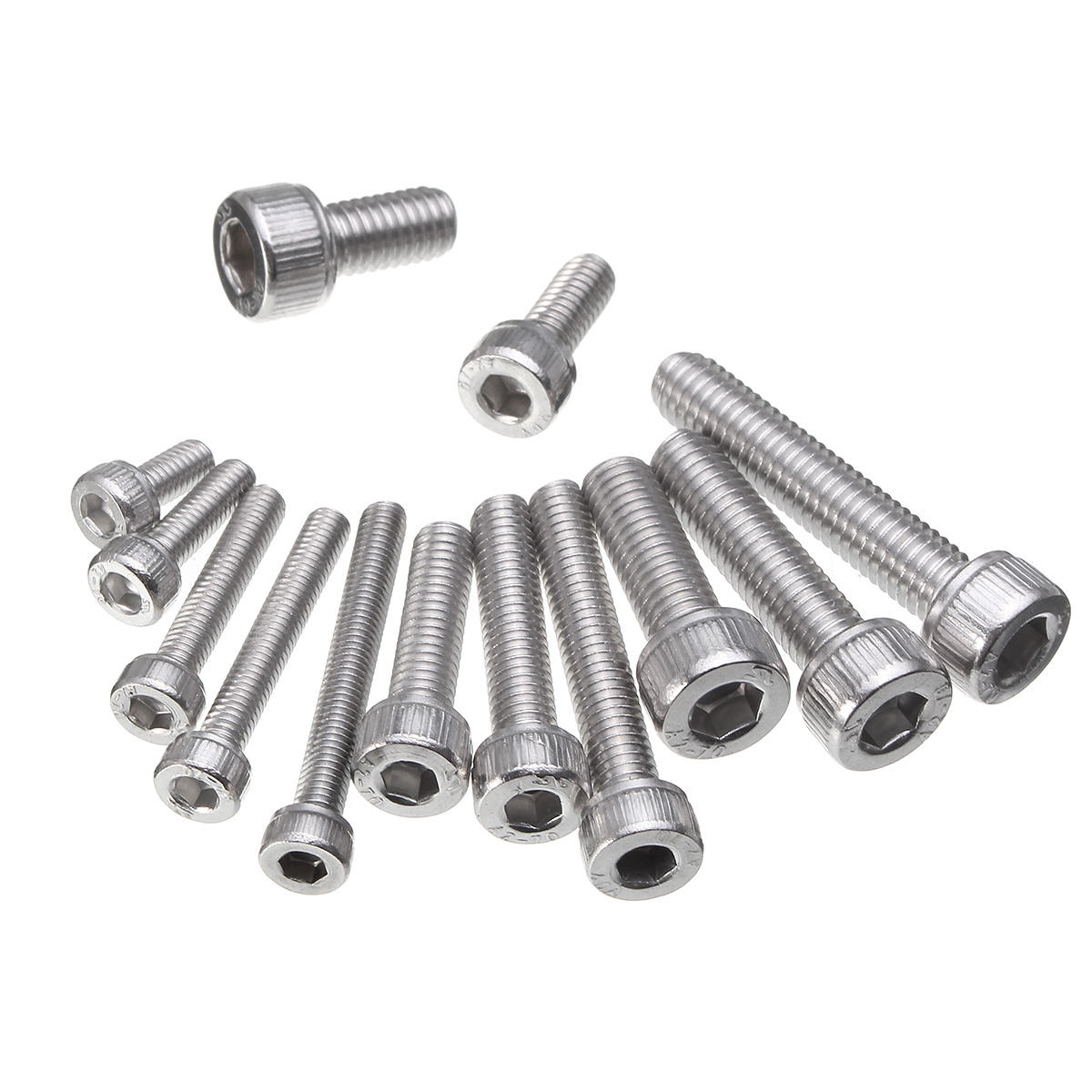 M3SSH2 M3/M4/M5 A2 Stainless Steel Hex Allen Socket Cap Screws Bolts Assorted Kit 270Pcs