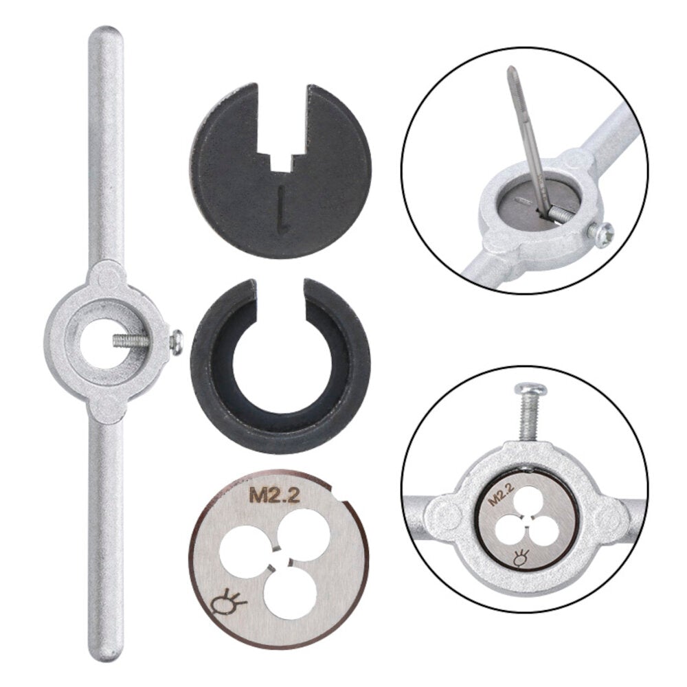 31pcs Multifunction Tap Die Set M1-M2.5 Metric Thread and Screw External Cutting Tapping Hand Tool Kit